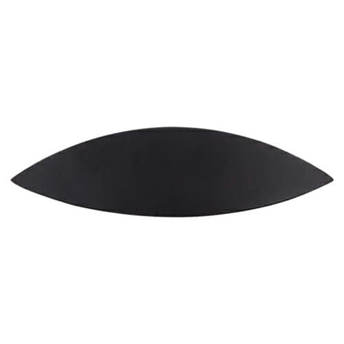 2-1/2" Nouveau Eyebrow Cup Pull, Flat Black