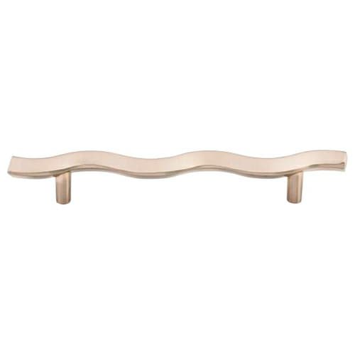 5-1/16" Nouveau Wave Pull, Brushed Satin Nickel