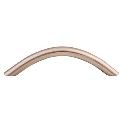 3-3/4" Nouveau Curved Wire Pull, Brushed Satin Nickel