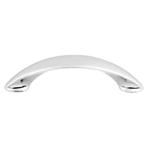 3-3/4" Nouveau New Haven Pull, Polished Chrome