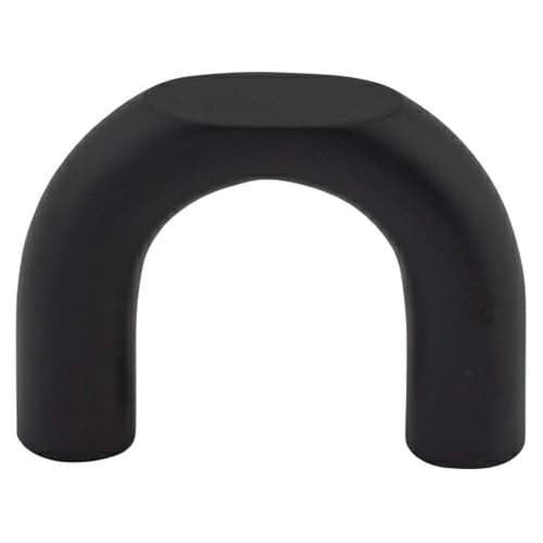 1-1/4" Nouveau Curved Pull, Flat Black