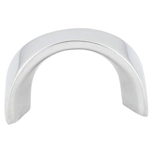 1-1/4" Nouveau Crescent U-Pull, Polished Chrome