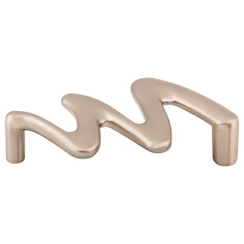 3-3/4" Nouveau Squiggly Pull, Brushed Satin Nickel