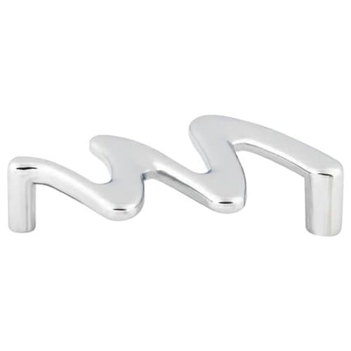 3-3/4" Nouveau Squiggly Pull, Polished Chrome