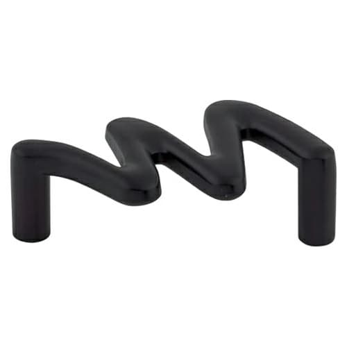2-1/2" Nouveau Squiggly Pull, Flat Black