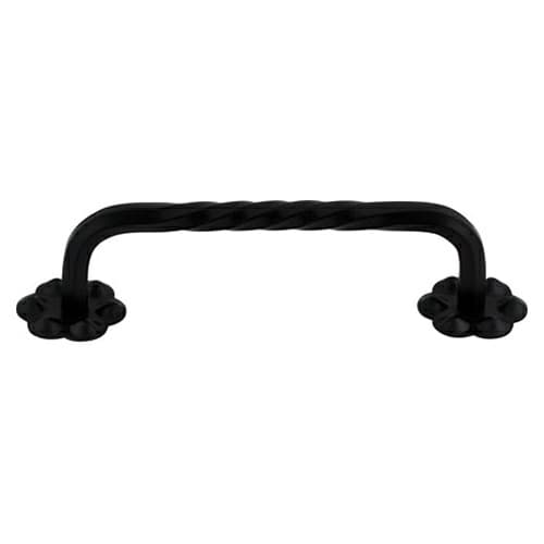 3-15/16" Normandy Thin Twist D-Pull, Patina Black