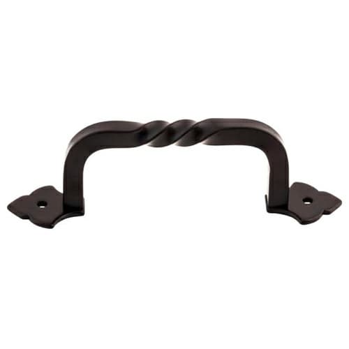 4" Normandy Fixed Norman Crest Pull, Patina Black