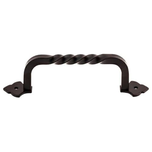 4-3/4" Normandy Fixed Norman Crest Pull, Patina Black