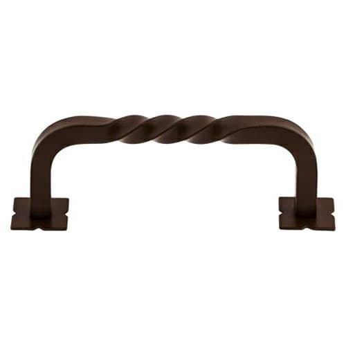 3-3/4" Normandy Square Twist D-Pull, Oil Rubbed Bronze