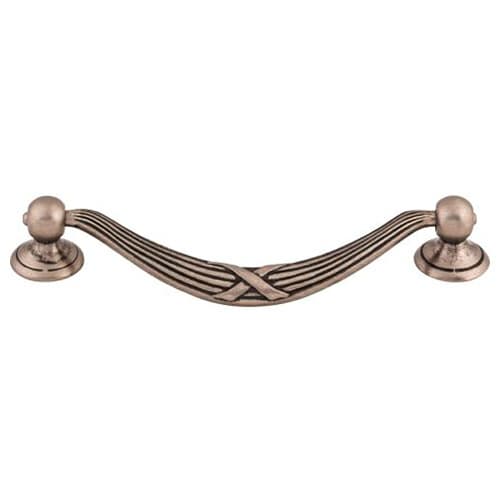 5-1/16" Edwardian Ribbon/Reed Drop Pull, Pewter Antique