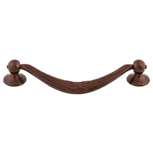 5-1/16" Edwardian Ribbon/Reed Drop Pull, Oil Rubbed Bronze