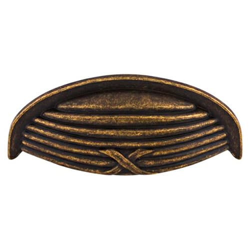 3" Edwardian Ribbon/Reed Cup Pull, German Bronze