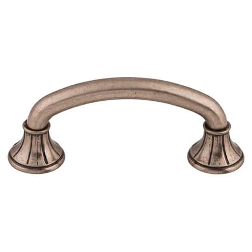 3" Edwardian Lund Pull, Pewter Antique