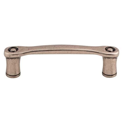 3" Edwardian Link Pull, Pewter Antique