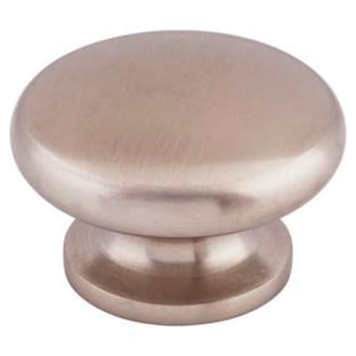 1-1/2" Stainless Steel Flat Round Knob, Stainless Steel