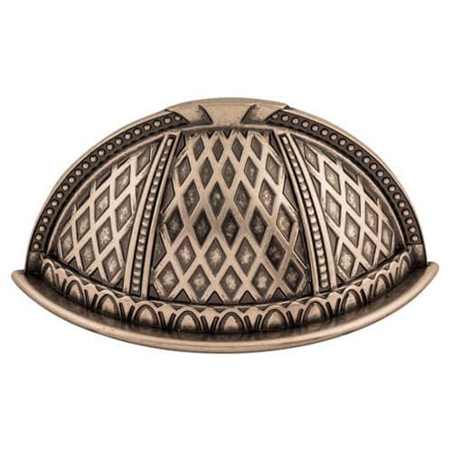2-1/2" Trevi Cup Pull, Pewter Antique