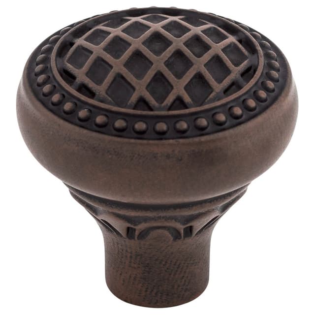 1-5/16" Trevi Round Knob, Patina Rouge