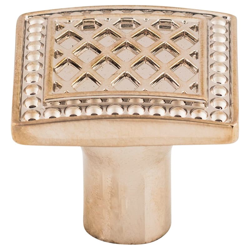 1-1/4" Trevi Square Knob, Polished Nickel