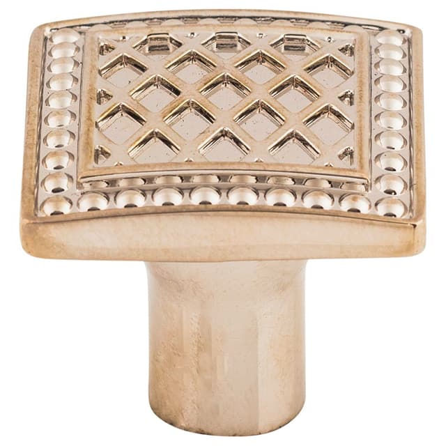 1-1/4" Trevi Square Knob, Polished Nickel
