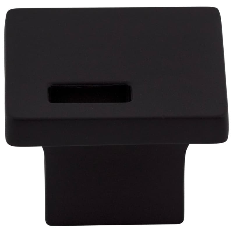 1-1/4" Sanctuary II Modern Metro Slot Knob, Flat Black