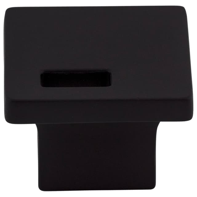 1-1/4" Sanctuary II Modern Metro Slot Knob, Flat Black
