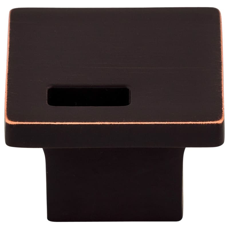 1-1/4" Sanctuary II Modern Metro Slot Knob, Tuscan Bronze