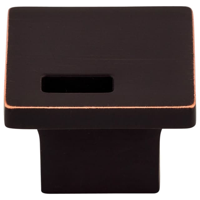 1-1/4" Sanctuary II Modern Metro Slot Knob, Tuscan Bronze