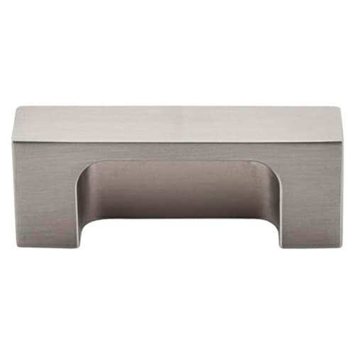 2" Sanctuary II Modern Metro Tab Pull, Brushed Satin Nickel