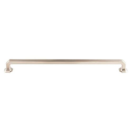 12" Chareau Emerald Pull, Brushed Satin Nickel