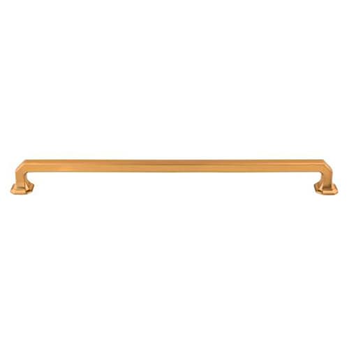 12" Chareau Emerald Pull, Honey Bronze
