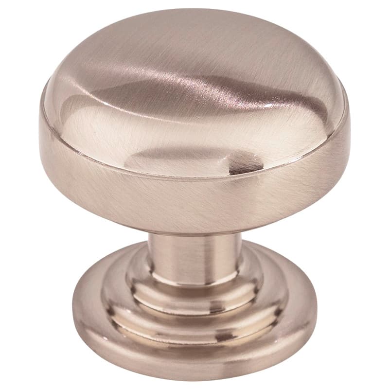 1-1/4" Ellis Round Knob, Brushed Satin Nickel
