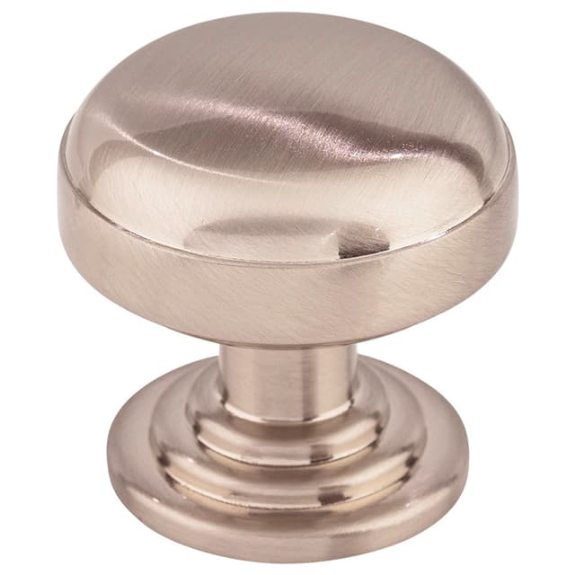 1-1/4" Ellis Round Knob, Brushed Satin Nickel