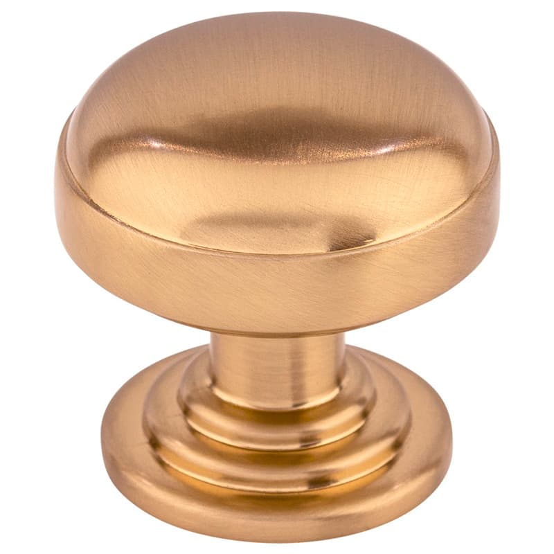 1-1/4" Ellis Round Knob, Honey Bronze