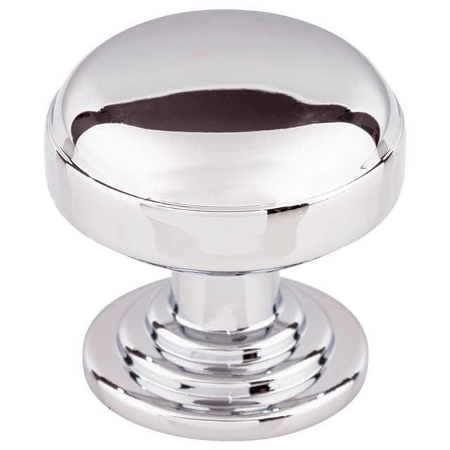 1-1/4" Ellis Round Knob, Polished Chrome