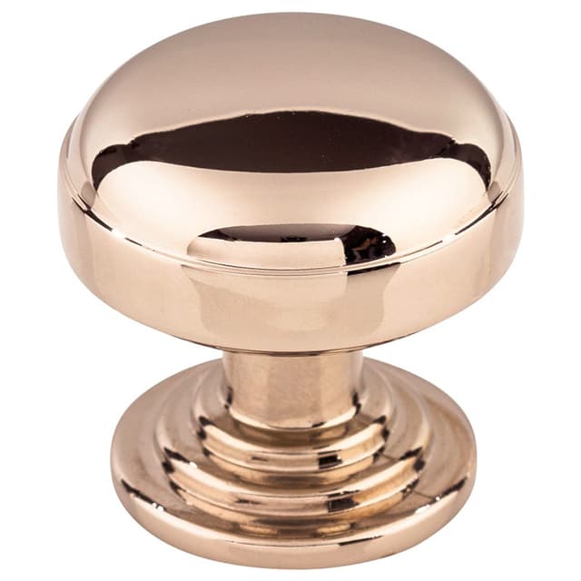 1-1/4" Ellis Round Knob, Polished Nickel