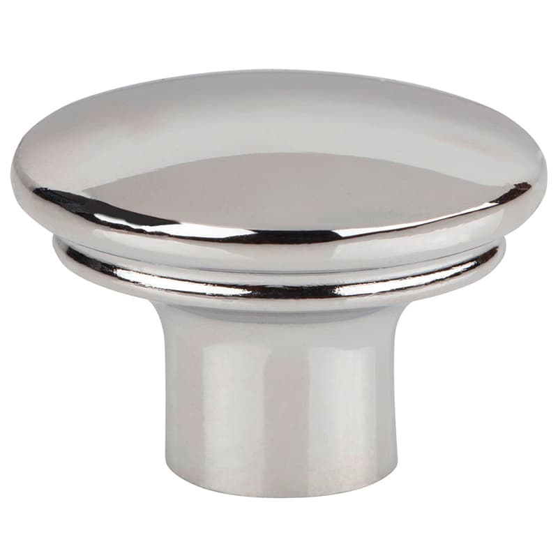 1-3/8" Ellis Julian Oval Knob, Polished Chrome