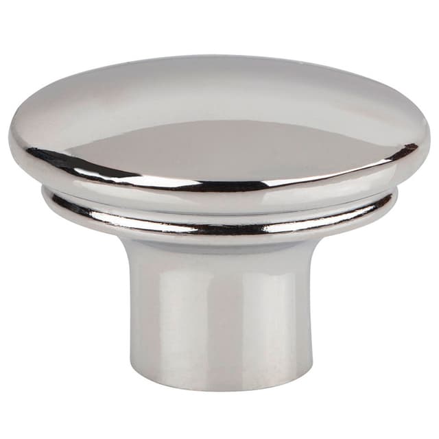 1-3/8" Ellis Julian Oval Knob, Polished Chrome