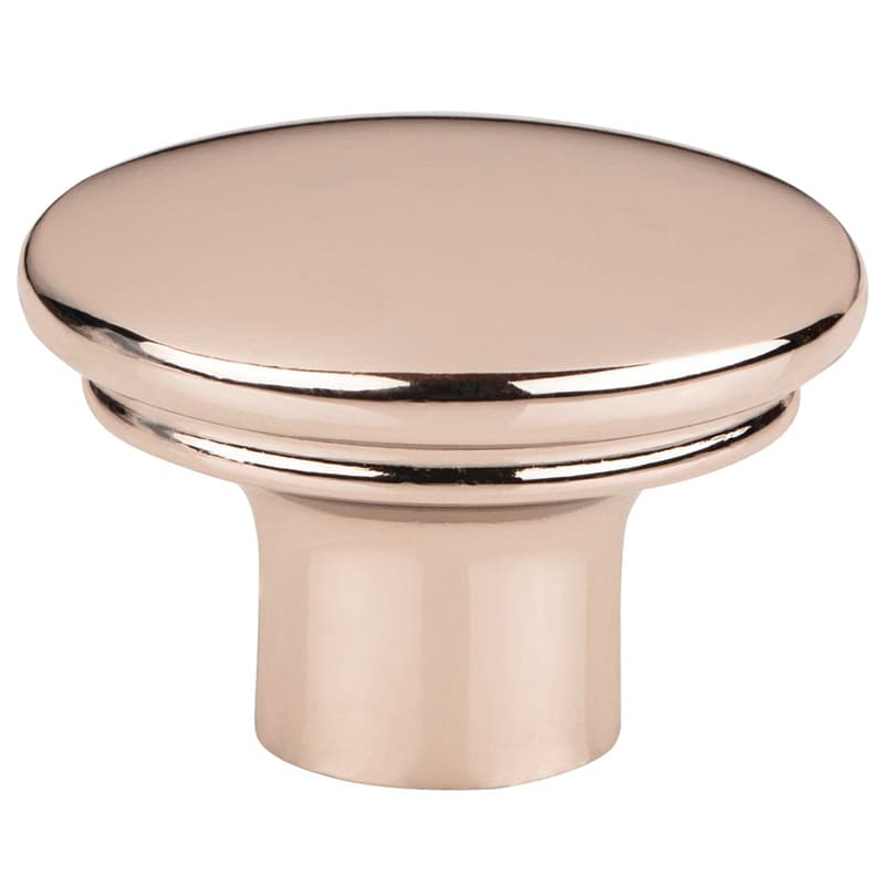 1-3/8" Ellis Julian Oval Knob, Polished Nickel