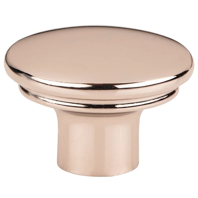 1-3/8" Ellis Julian Oval Knob, Polished Nickel