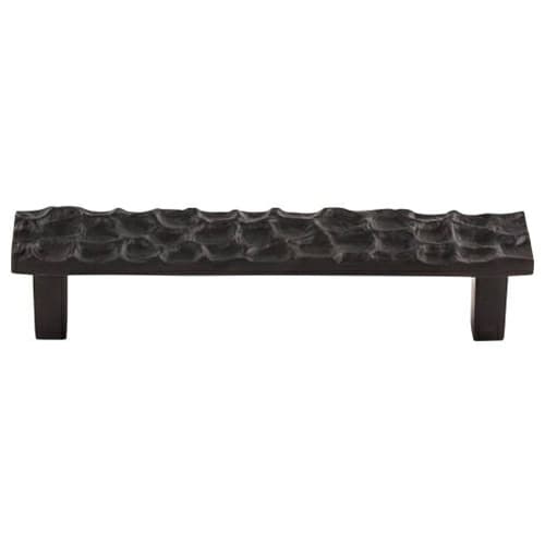 5-1/16" Cobblestone Rectangle Pull, Coal Black