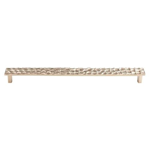 12-9/16" Cobblestone Rectangle Pull, Polished Nickel