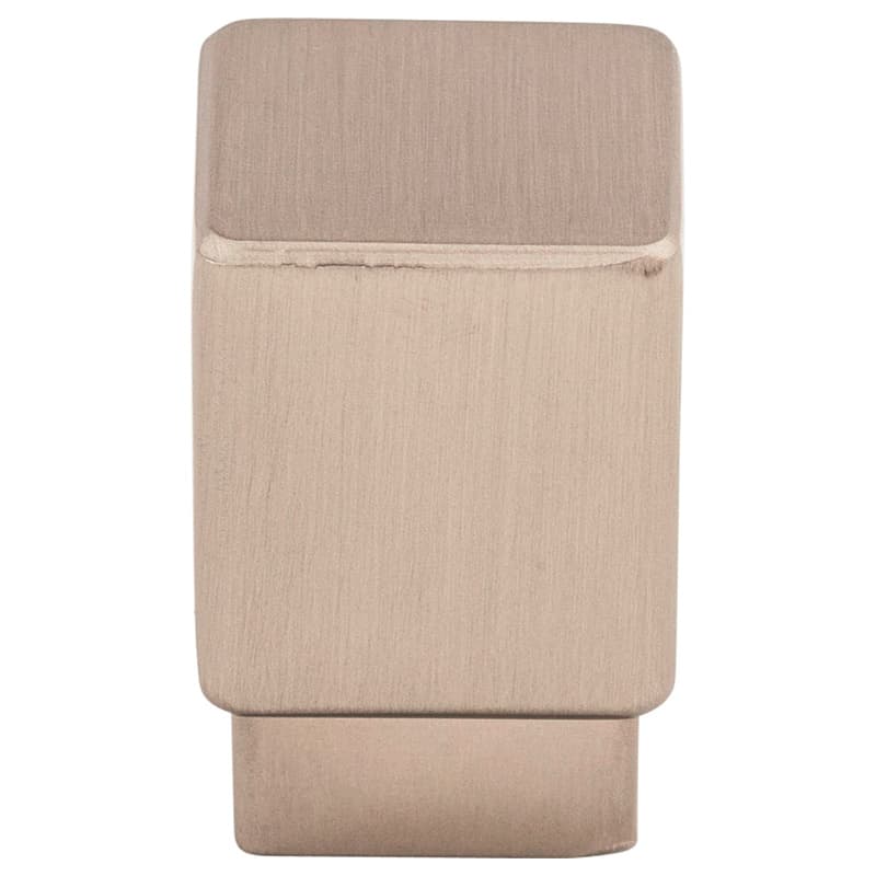 3/4" Sanctuary Tapered Square Knob, Brushed Satin Nickel