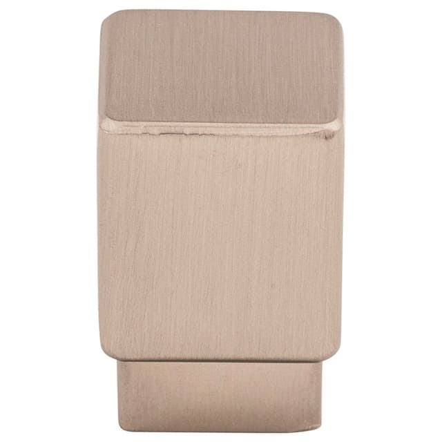 3/4" Sanctuary Tapered Square Knob, Brushed Satin Nickel