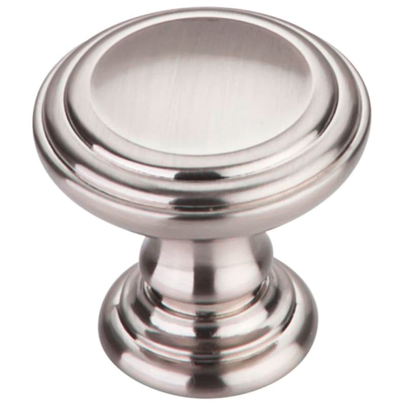1-1/2" CHAREAU® Reeded Knob, Brushed Satin Nickel