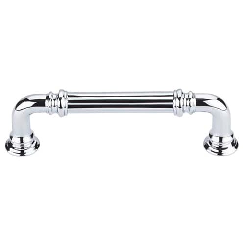 3-3/4" Chareau Reeded Pull, Polished Chrome