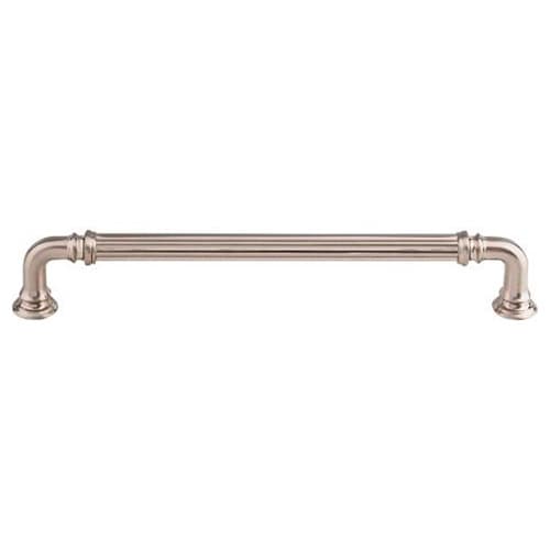 7" Chareau Reeded Pull, Brushed Satin Nickel