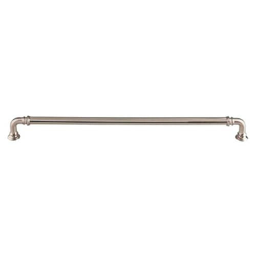 12" Chareau Reeded Pull, Brushed Satin Nickel