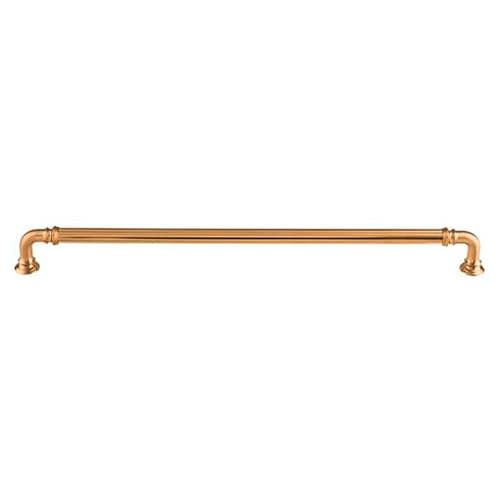 12" Chareau Reeded Pull, Honey Bronze