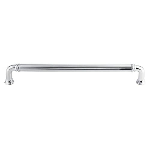 18" Chareau Reeded Appliance Pull, Polished Chrome
