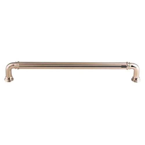 18" Chareau Reeded Appliance Pull, Polished Nickel